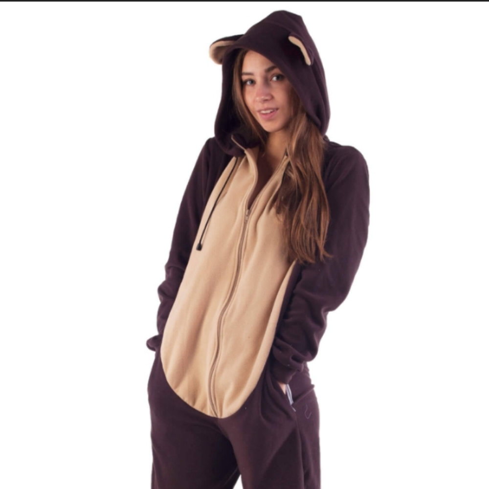 Fleece Bear Onesie/pjs